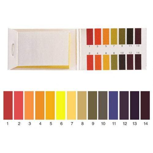 Outdoor Garden Decor Litmus Ph Test Strips Universal Application 80Pcs / Box Yellow Moisture & Ph Meters