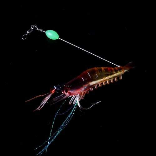 Fishing Tackle Luminous Bionic Shrimp Plastic Soft Bait 1Pc Multi A