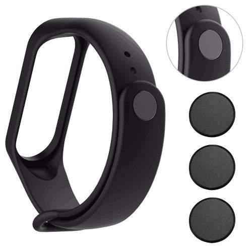 Watches Metal Replacement Buckle For Xiaomi Band 4 3Pcs Black