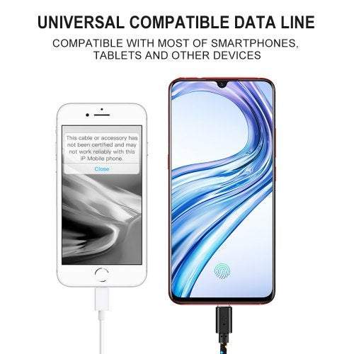 Phone Cables Cords Micro Usb Nylon Data Fast Charging Charger For Samsung Huawei Xiaomi Black 50Cm Cables & Adapters