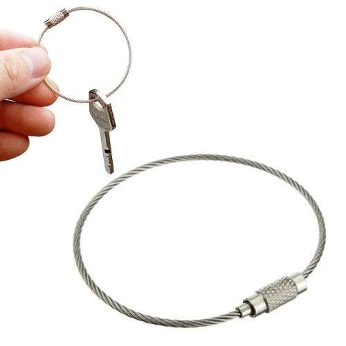Camping Hiking Outdoor Stainless Steel Wire Rope Silver