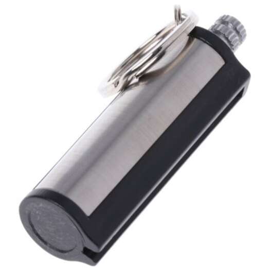 Necklaces Cylindrical Match Key Chain Silver Keyrings