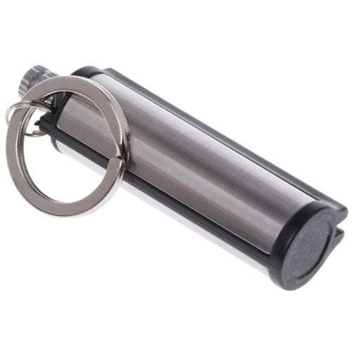 Necklaces Cylindrical Match Key Chain Silver Keyrings