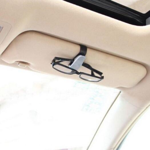 Car Decorations Portable Sunglasses / Ticket Card Holder Clip For 1Pc Silver Car Organisers