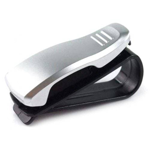 Car Decorations Portable Sunglasses / Ticket Card Holder Clip For 1Pc Silver Car Organisers