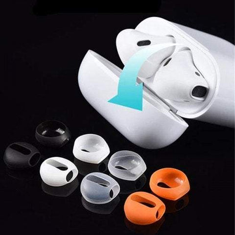 Headphone Earphone Silicone Cover For Airpods 2Pcs Transparent