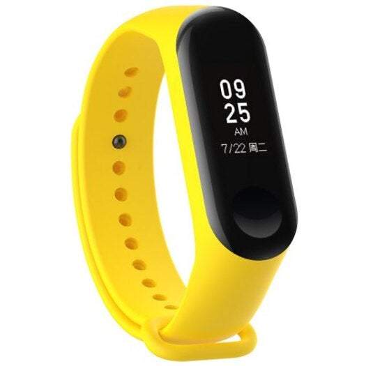 Watches Silicone Smart Glossy Wristband For Xiaomi Miband 3 Yellow