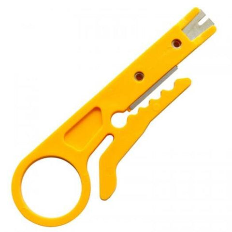 Tongs Simple Utility Small Card Cutter Wire Stripping Knife Yellow