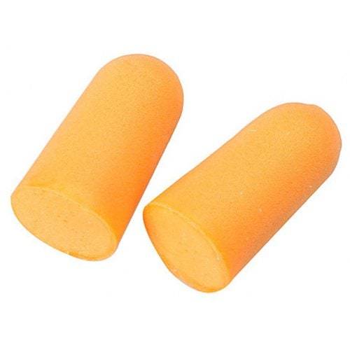 Headphone Earphone Soft Orange Foam Plugs Tapered Travel Sleep Noise Earplugs Reduction Papaya