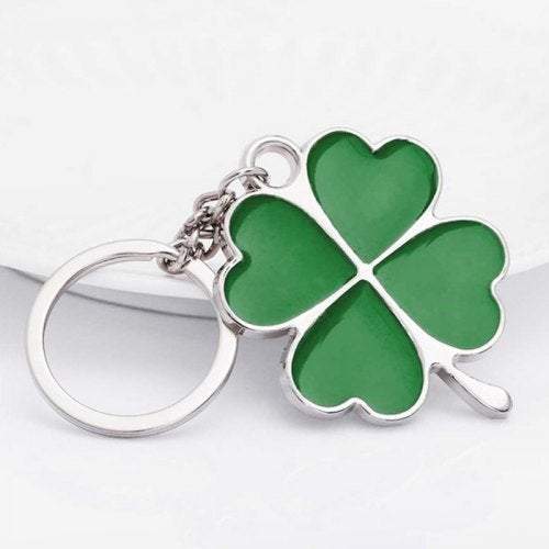 Necklaces Stainless High Quality Creative Four Leaf Clover Lucky Key Chain Green