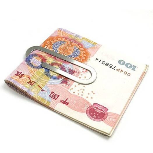 Veile Studios Generators Power Stainless Steel Multi Function Wallet Paper Clip Silver Money Clips