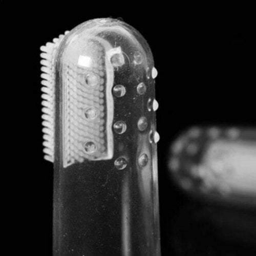 Small Animal Supplies Super Soft Pet Toothbrush For Dog Cat Cleaning Transparent Oral Hygiene