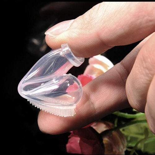 Small Animal Supplies Super Soft Pet Toothbrush For Dog Cat Cleaning Transparent Oral Hygiene