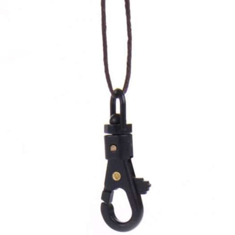 Camping Hiking Tactical Outdoor Equipment Rotating Mini Hook Buckle Black