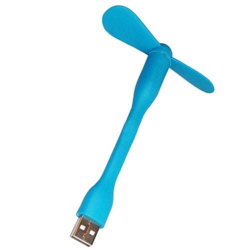 Power Charging Usb Tiny Flexible Detachable Fan Low Consumption Blue