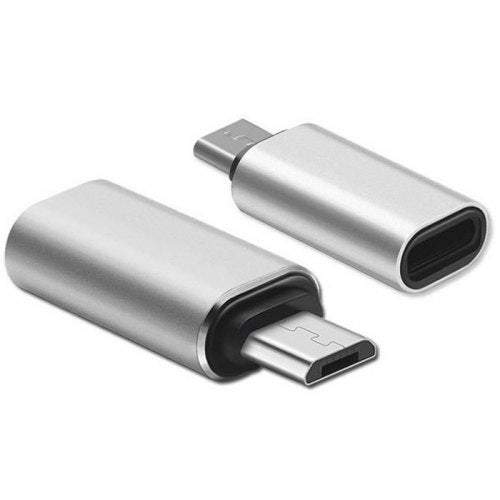 Photography Videography Type C Female To Micro Usb Male Converter Adapter Silver