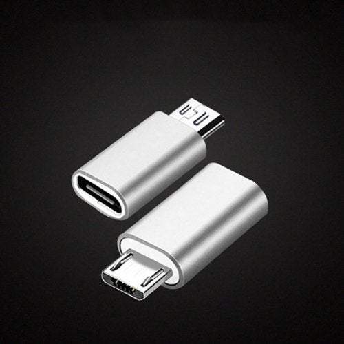 Photography Videography Type C Female To Micro Usb Male Converter Silver