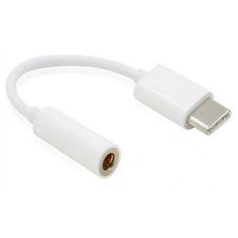 Phone Chargers Cables Type To 3.5Mm Audio Connector Adapter White