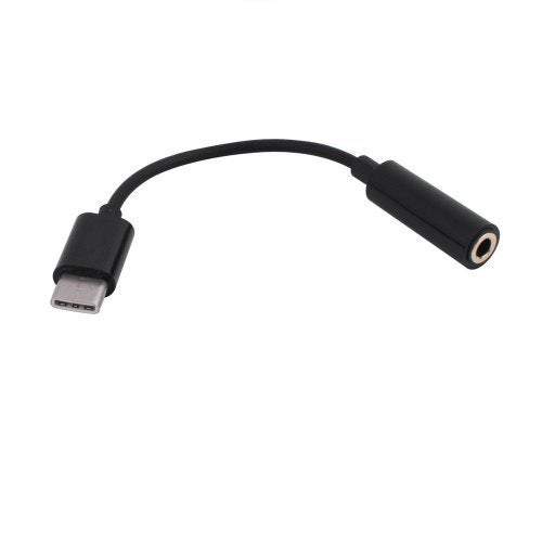 Phone Cables Cords Type To 3.5Mm Headphone Adapter For Xiaomi / Huawei Htc Samsung Black