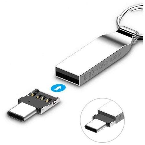 Phone Chargers Cables Type To Usb 2.0 Converter Adapter Silver