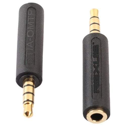 Photography Videography Universal Omtp To Ctia Headset Adapter Male Female Aux Cable 1Pc Black Audio Cable Plugs & Jacks