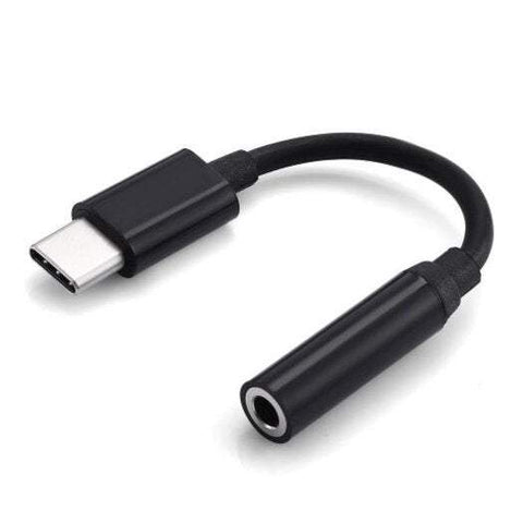 Phone Chargers Cables Universal Usb Type To 3.5Mm Stereo Audio Headphone Jack Adapter Black