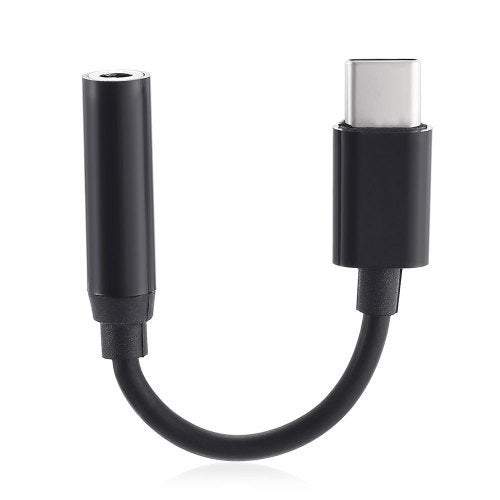 Phone Chargers Cables Universal Usb Type To 3.5Mm Stereo Audio Headphone Jack Adapter Black