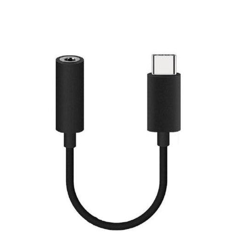 Phone Chargers Cables Usb Type To 3.5Mm Audio Headphone Jack Adapter Black