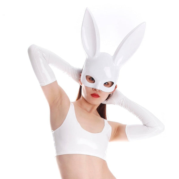 Sexy Bunny Rabbit Ears Mask Costume Cosplay Fetish Bdsm