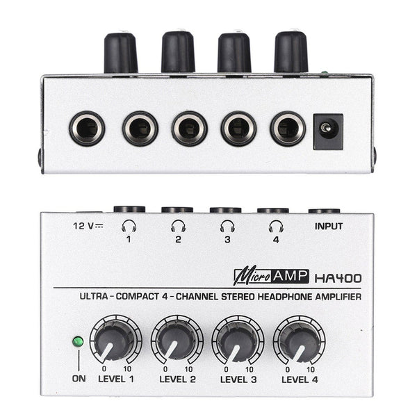 Ha400 Ultra Compact Channels Mini Audio Stereo Headphone Amplifier With Power Adapter Amplifier Parts & Components