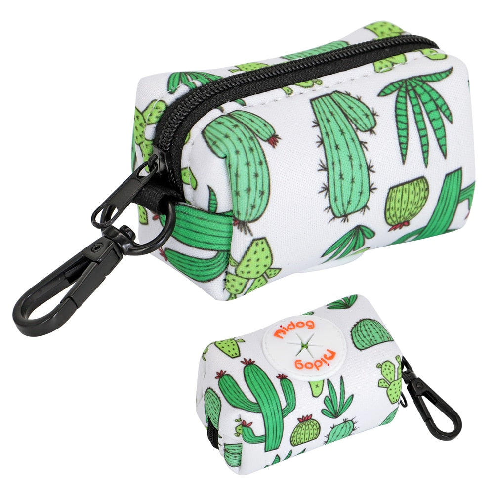 Colourful Printed Dog Poop Bag Holder Waste Bags Dispenser Pooper Scooper & Bags