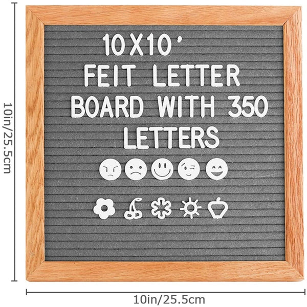 Cork Board 10X10 Inch Wall Decor Felt Message Letterboard Home Plastic