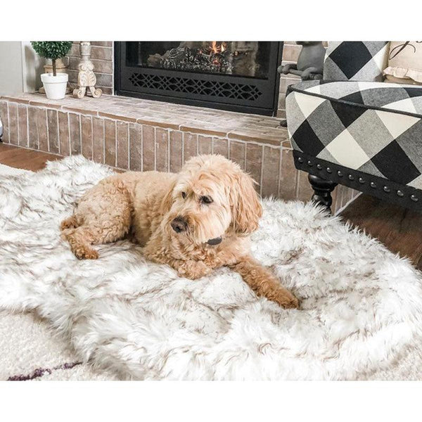 The Ortho Vegan Fur Dog Bed With Memory Foam Pet Beds