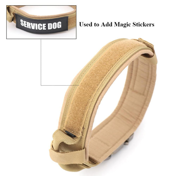 Adjustable Military Tactical Dog Collars With Handle