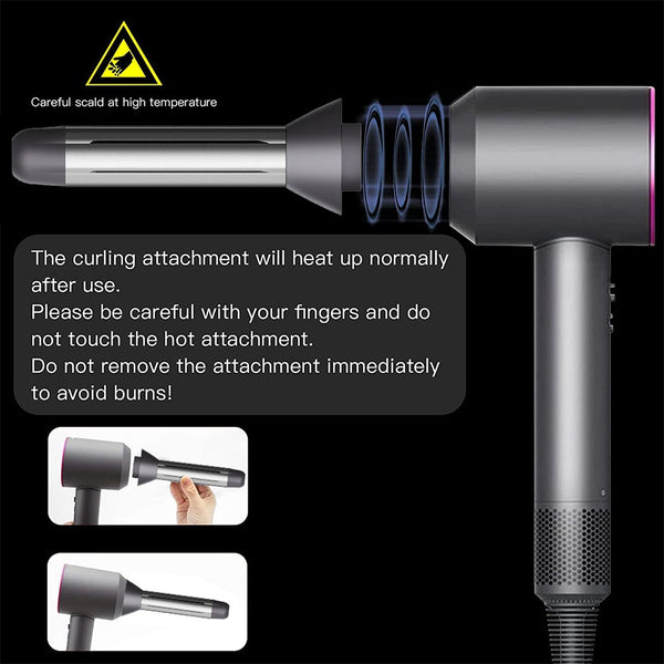 Hair Dryer Attachment For Self Curling Compatible With Dyson Dryers Hair Dryers