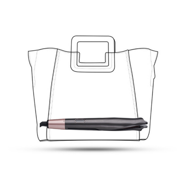 Hair Straightener And Curler 2 In 1 Ceramic Straightening Iron Professional Curling Flat With Rotating Adjustable Temperature Straightening & Curling