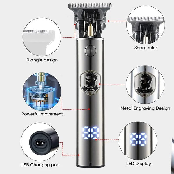 Hair Trimmer Men Electric Cordless Cutting Machine Beard Shaving Clippers & Trimmers