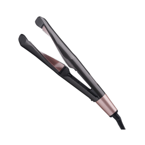 Hair Straightener And Curler 2 In 1 Ceramic Straightening Iron Professional Curling Flat With Rotating Adjustable Temperature Straightening & Curling