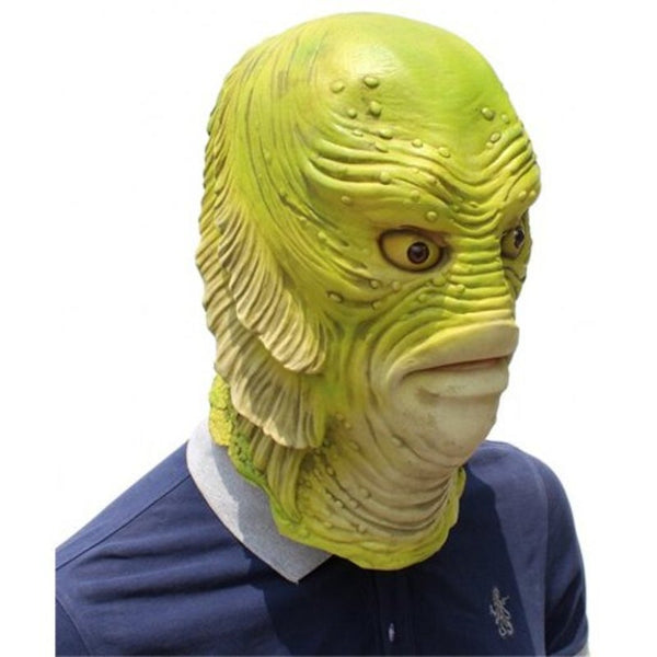 Shape Water Amphibian Man Fish Cosplay Costumes Merman Face Halloween Latex Mask Masks
