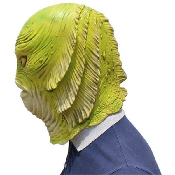 Shape Water Amphibian Man Fish Cosplay Costumes Merman Face Halloween Latex Mask Masks