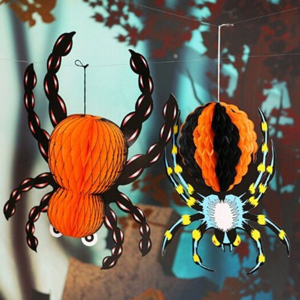 Halloween Ornament Paper Spider Hanging Pendant Style 1