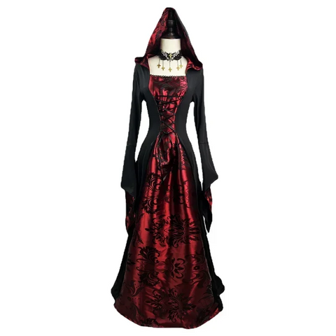 Halloween Party Vampire Costumes For Women Plus Size Gothic Witch Cosplay Dress Anime Costumes Women