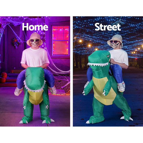Inflatable Dinosaur Costume Adult Suit Blow Up Party Fancy Dress Halloween Cospl