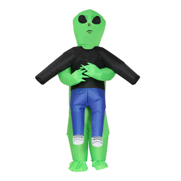 Inflatable Green Alien Costume Adult Suit Blow Up Party Fancy Dress Halloween