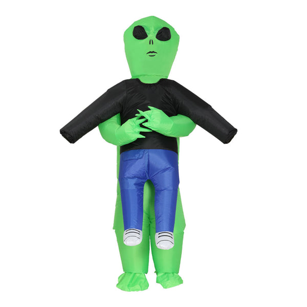 Inflatable Green Alien Costume Adult Suit Blow Up Party Fancy Dress Halloween Unisex Costumes