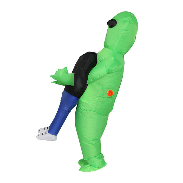Inflatable Green Alien Costume Adult Suit Blow Up Party Fancy Dress Halloween Unisex Costumes