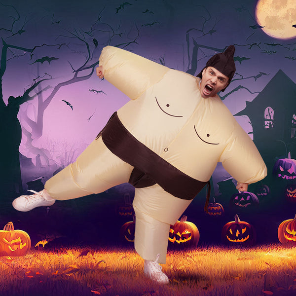 Inflatable Sumo Costume Adult Suit Blow Up Party Fancy Dress Halloween Cosplay Unisex Costumes