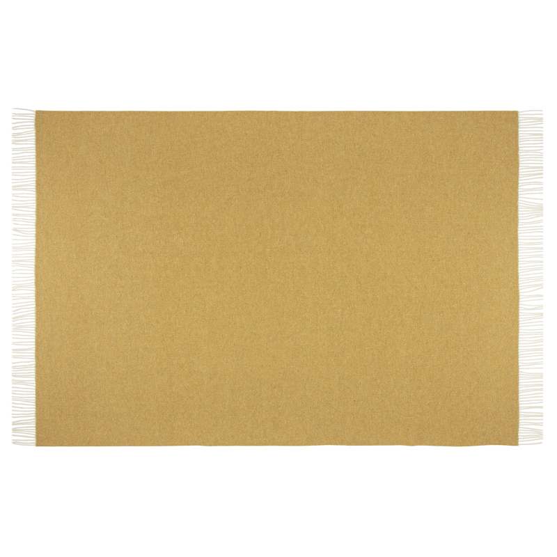 Codu Hampton Throw Merino Wool Blend Ochre Throws & Afghans