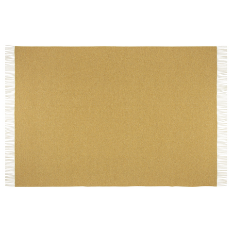 Codu Hampton Throw Merino Wool Blend Ochre Throws & Afghans