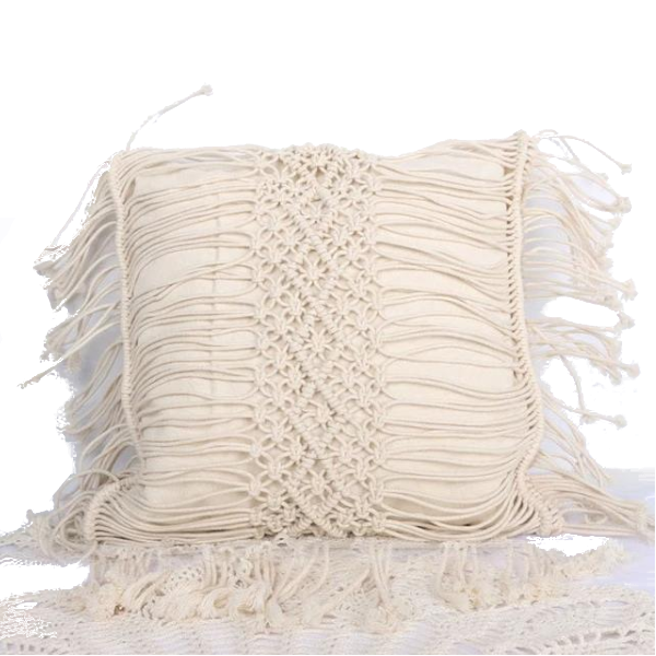 Hand Woven Macrame Pillow Covers Boho Decor Cushions & Decorative Pillows